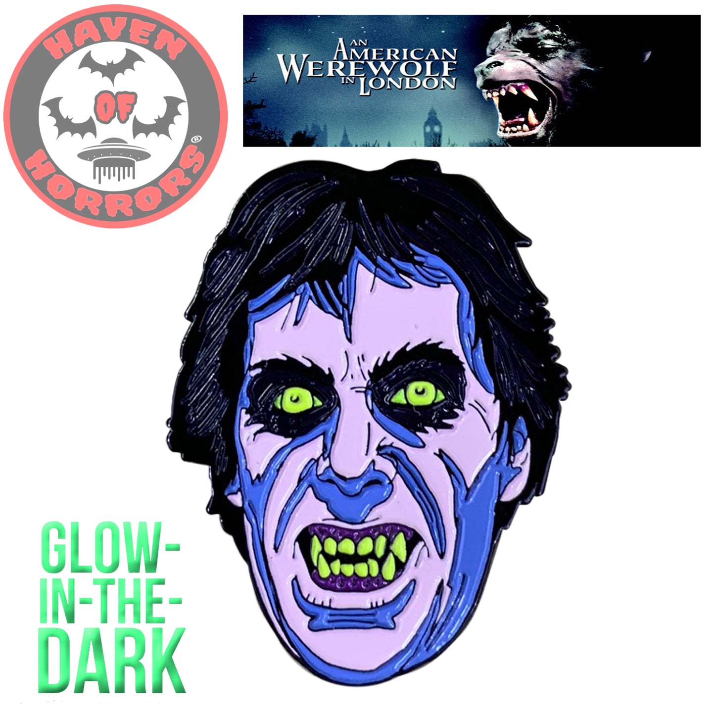 An American Werewolf In London David Enamel Pin