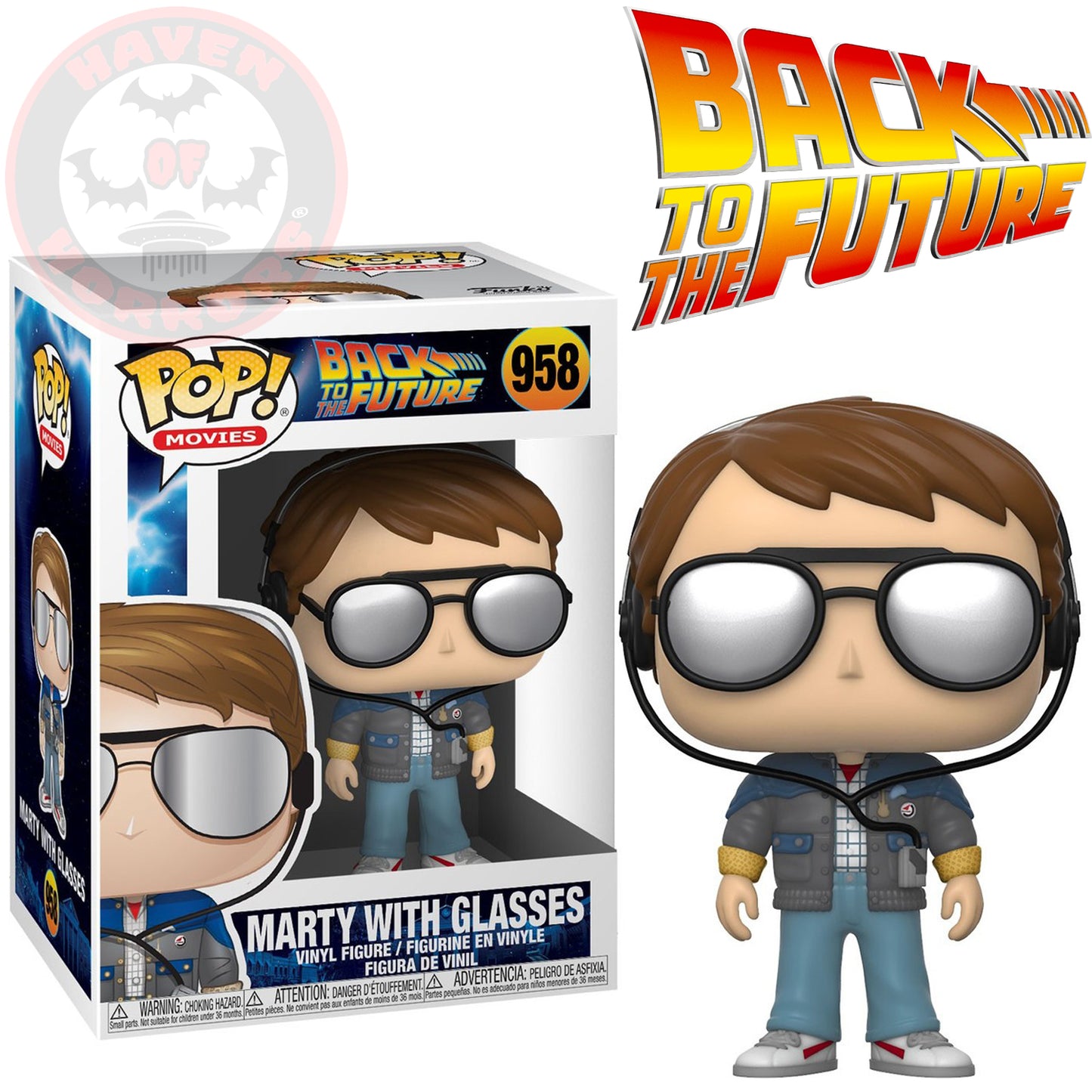Back to the Future Marty with Glasses Pop! Vinyl Figure#958