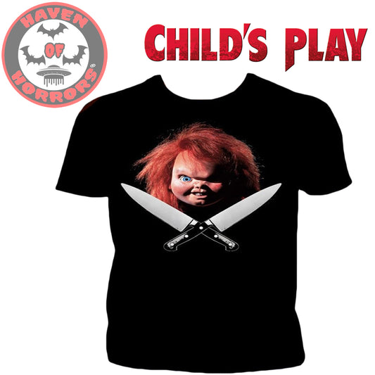 Child's Play Chucky Crossed Knives T-Shirt