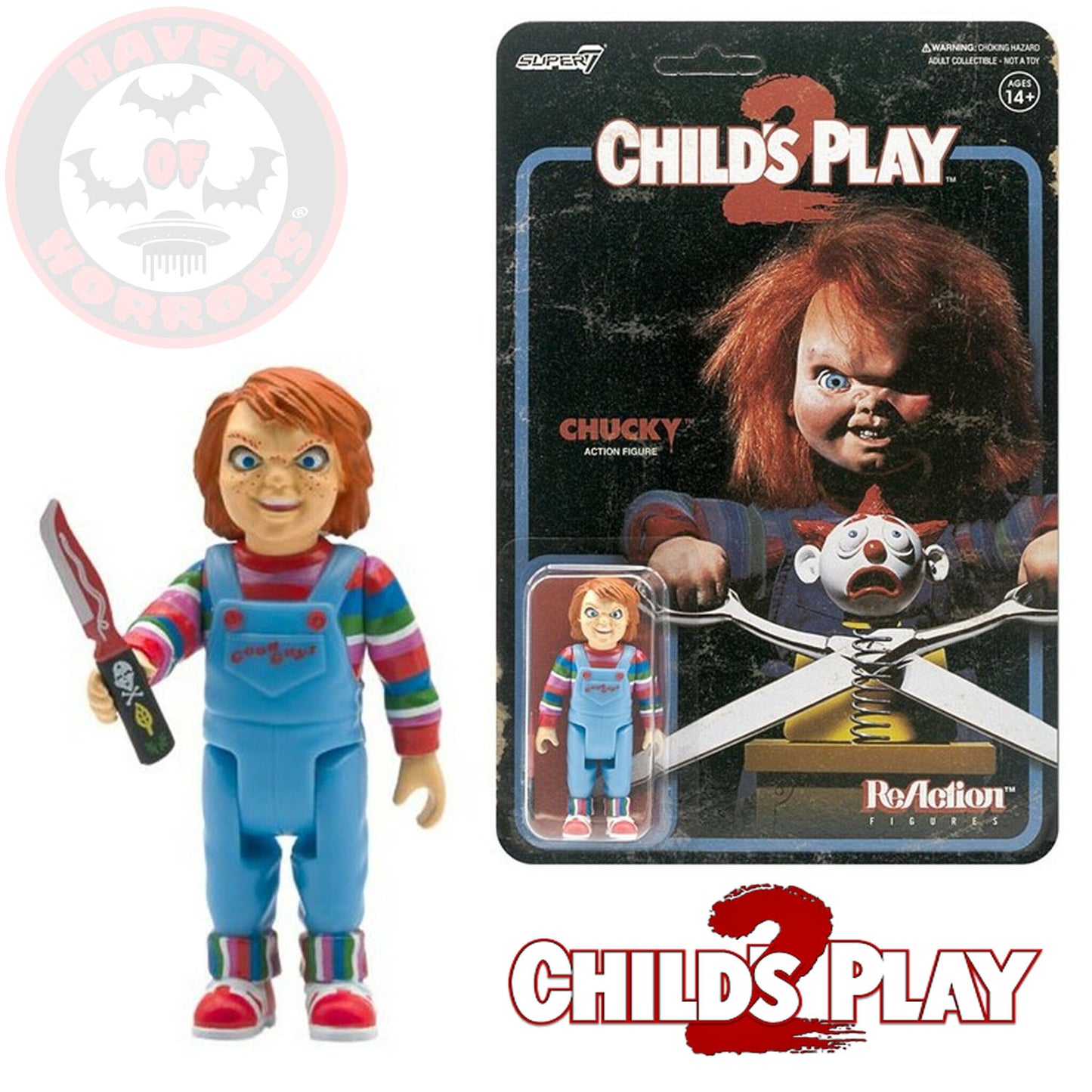 Child's Play Evil Chucky 3 3/4-Inch ReAction Figure