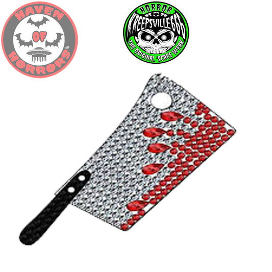 Diamonte Cleaver Brooch