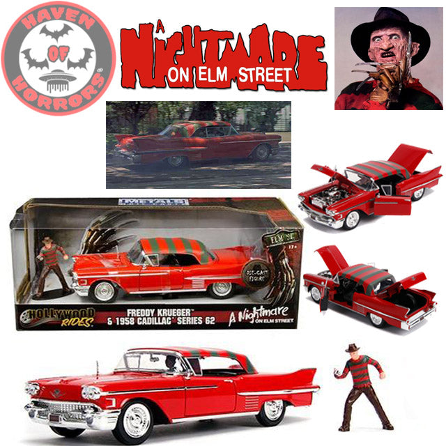 Hollywood Rides Nightmare on Elm Street 1958 Cadillac with Freddy Figure