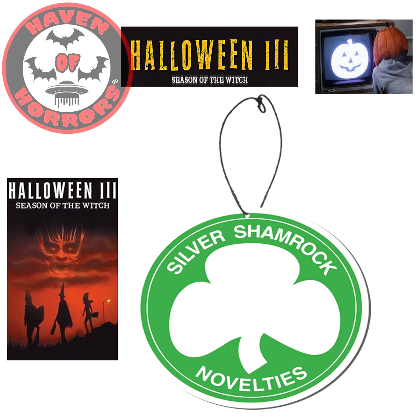 Halloween III Season of the Witch Silver Shamrock Power Chip Fear Freshener