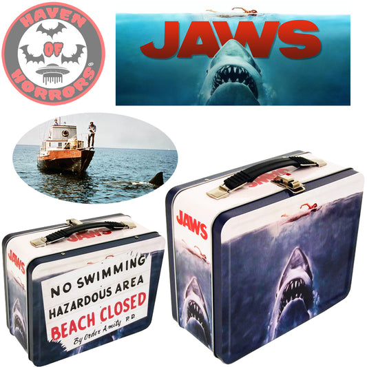 Jaws Beach Closed Tin Tote