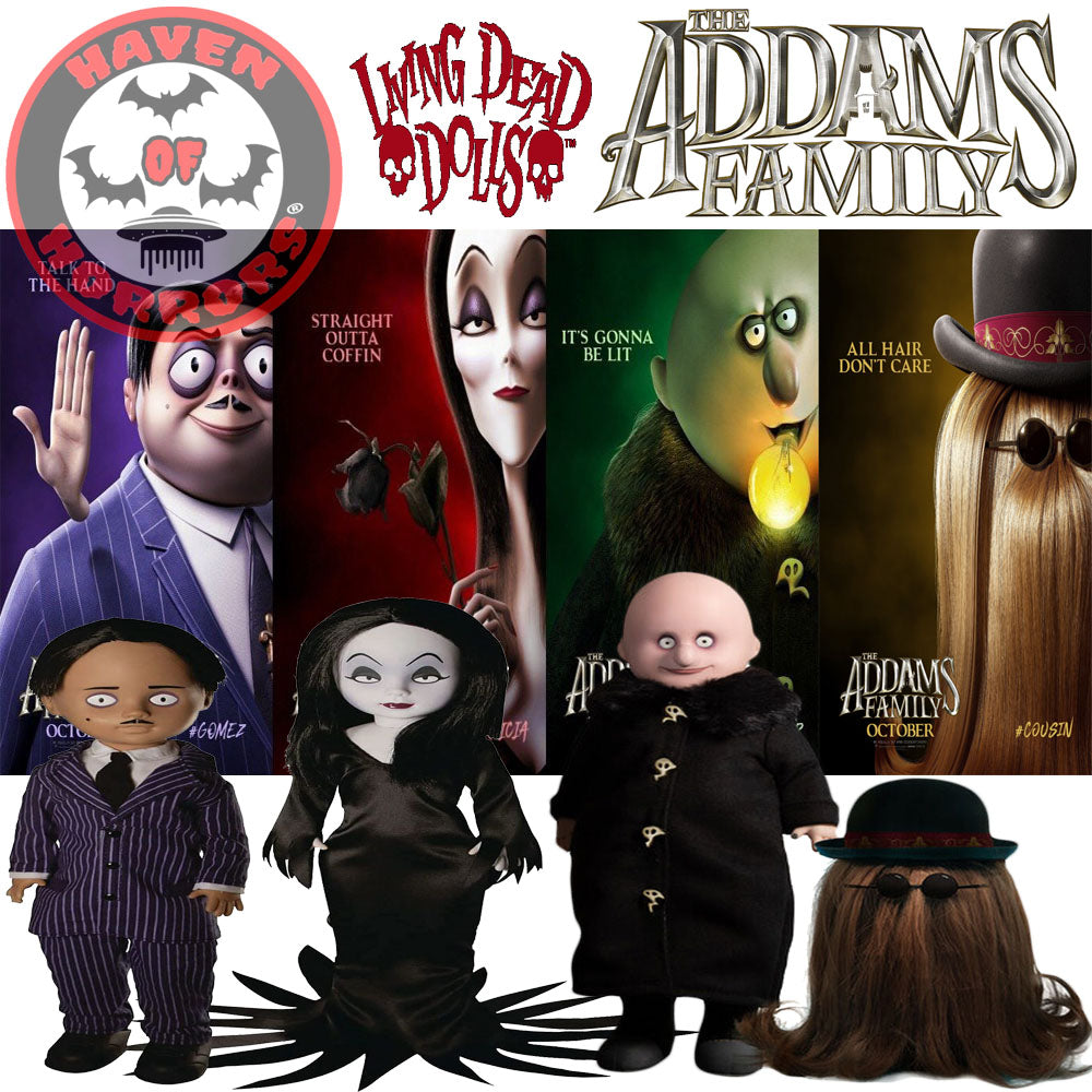 The Addams Family (2019): Uncle Fester and Cousin Itt Living Dead Dolls