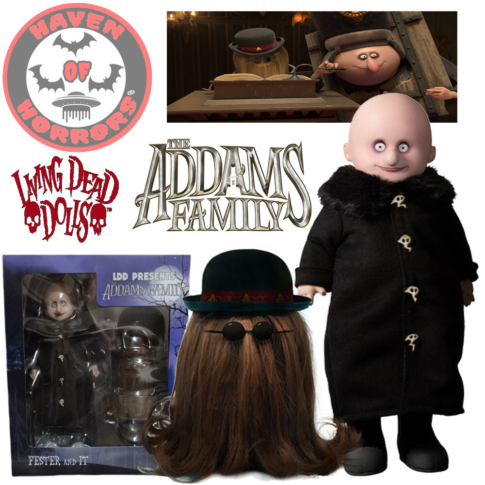The Addams Family (2019): Uncle Fester and Cousin Itt Living Dead Dolls