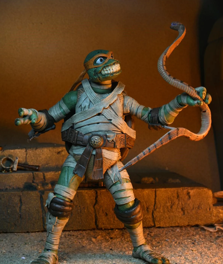 Universal Monsters x TMNT Ultimate Michelangelo as The Mummy 7-Inch Scale Action Figure