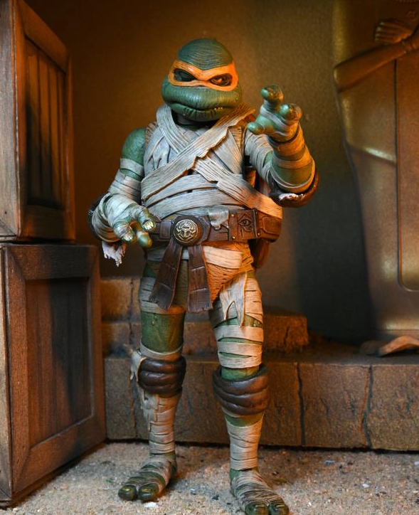 Universal Monsters x TMNT Ultimate Michelangelo as The Mummy 7-Inch Scale Action Figure