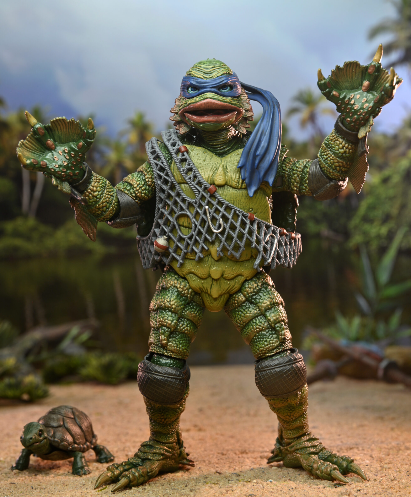 Universal Monsters x TMNT Ultimate Leonardo as the Creature 7-Inch Scale Action Figure