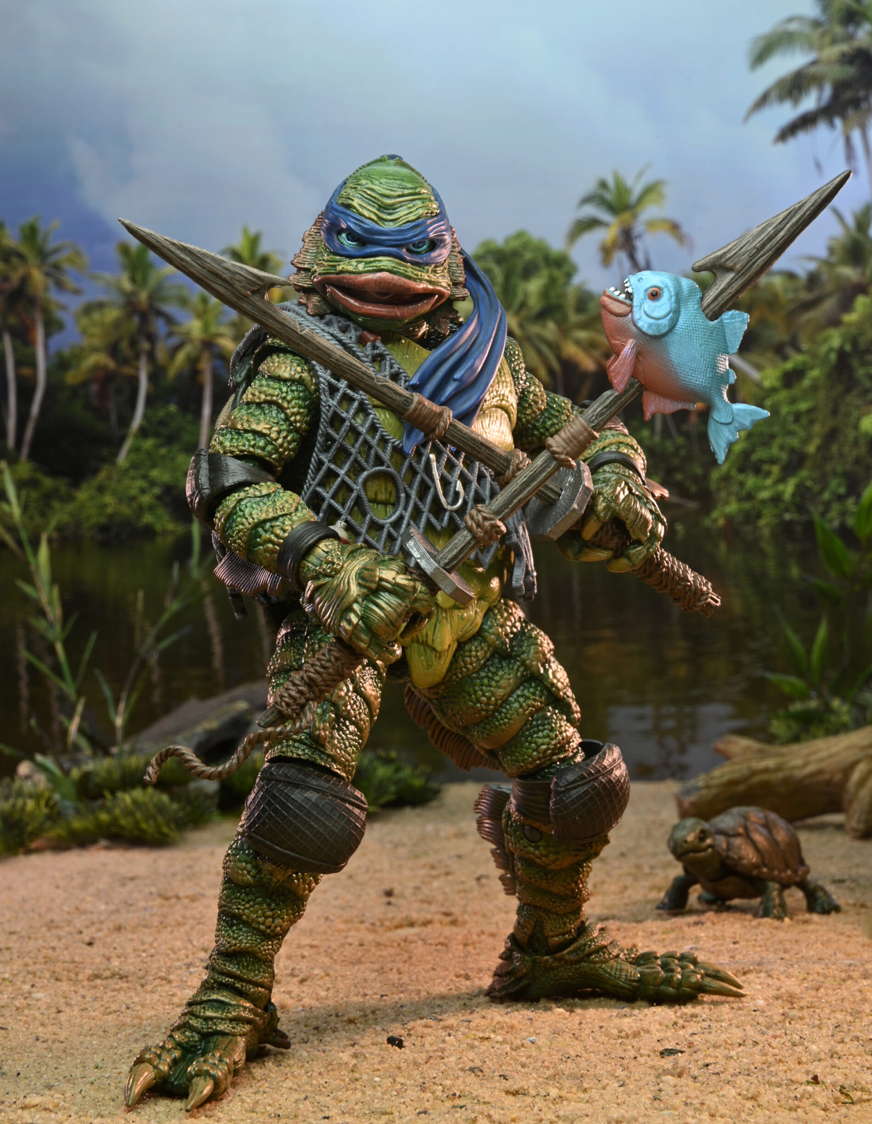 Universal Monsters x TMNT Ultimate Leonardo as the Creature 7-Inch Scale Action Figure
