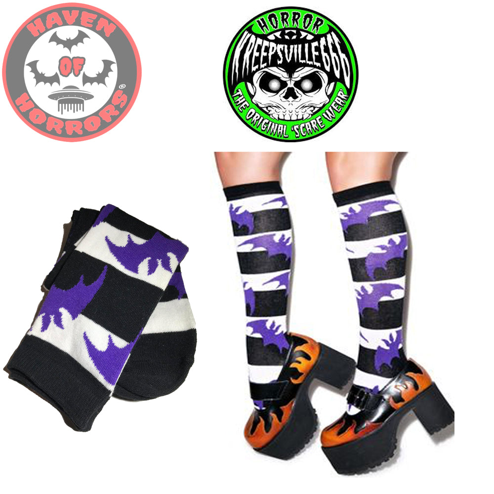 Stripey Bats Socks