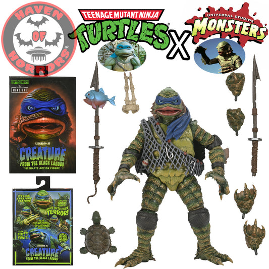 Universal Monsters x TMNT Ultimate Leonardo as the Creature 7-Inch Scale Action Figure