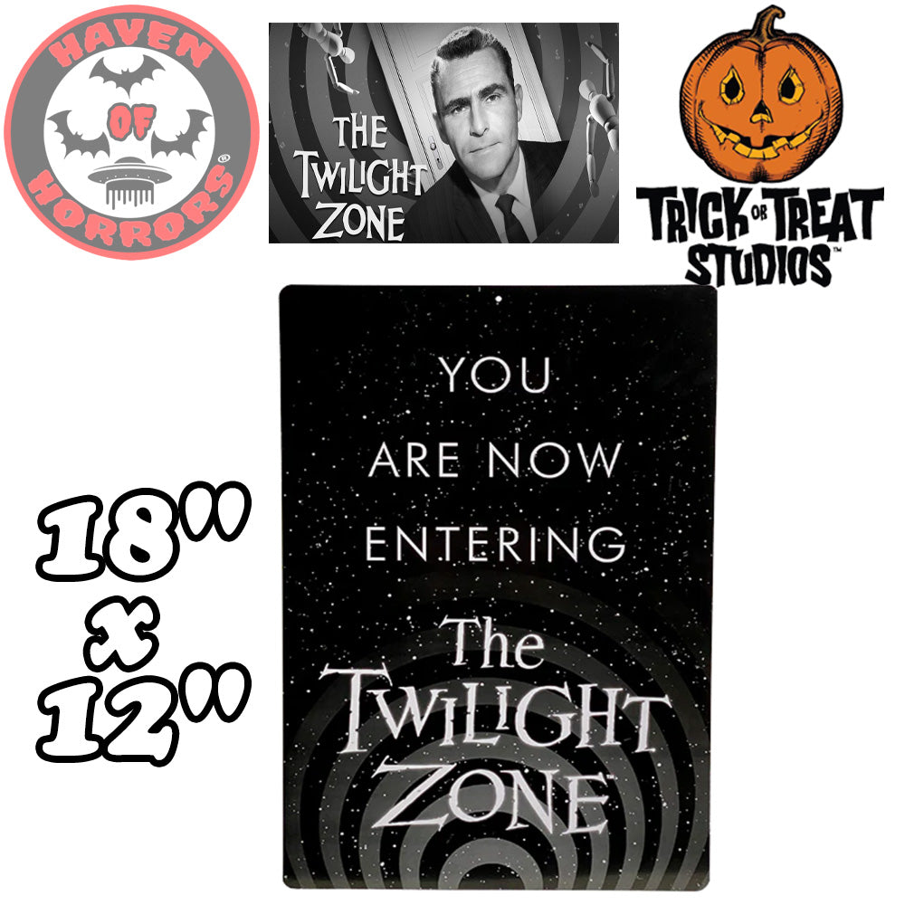 Twilight Zone 'You Are Now Entering the Twilight Zone' Metal Sign