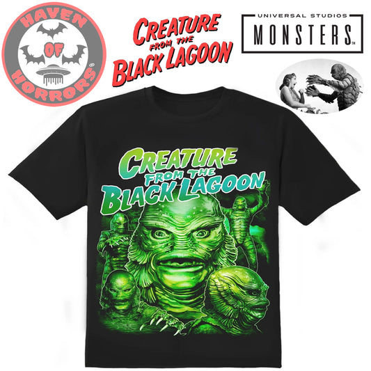Universal Monsters Creature from the Black Lagoon Collage T-Shirt