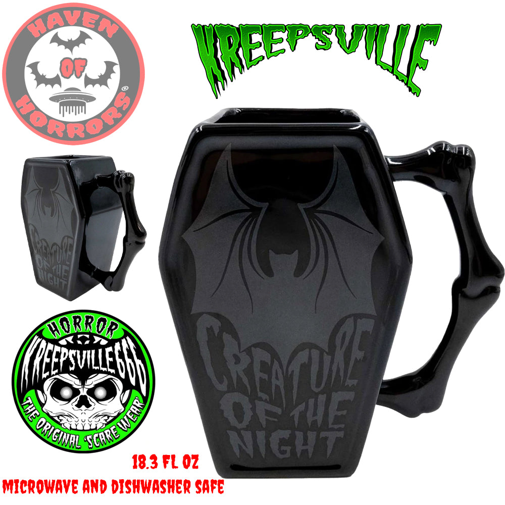 Creature Of The Night Coffin Mug