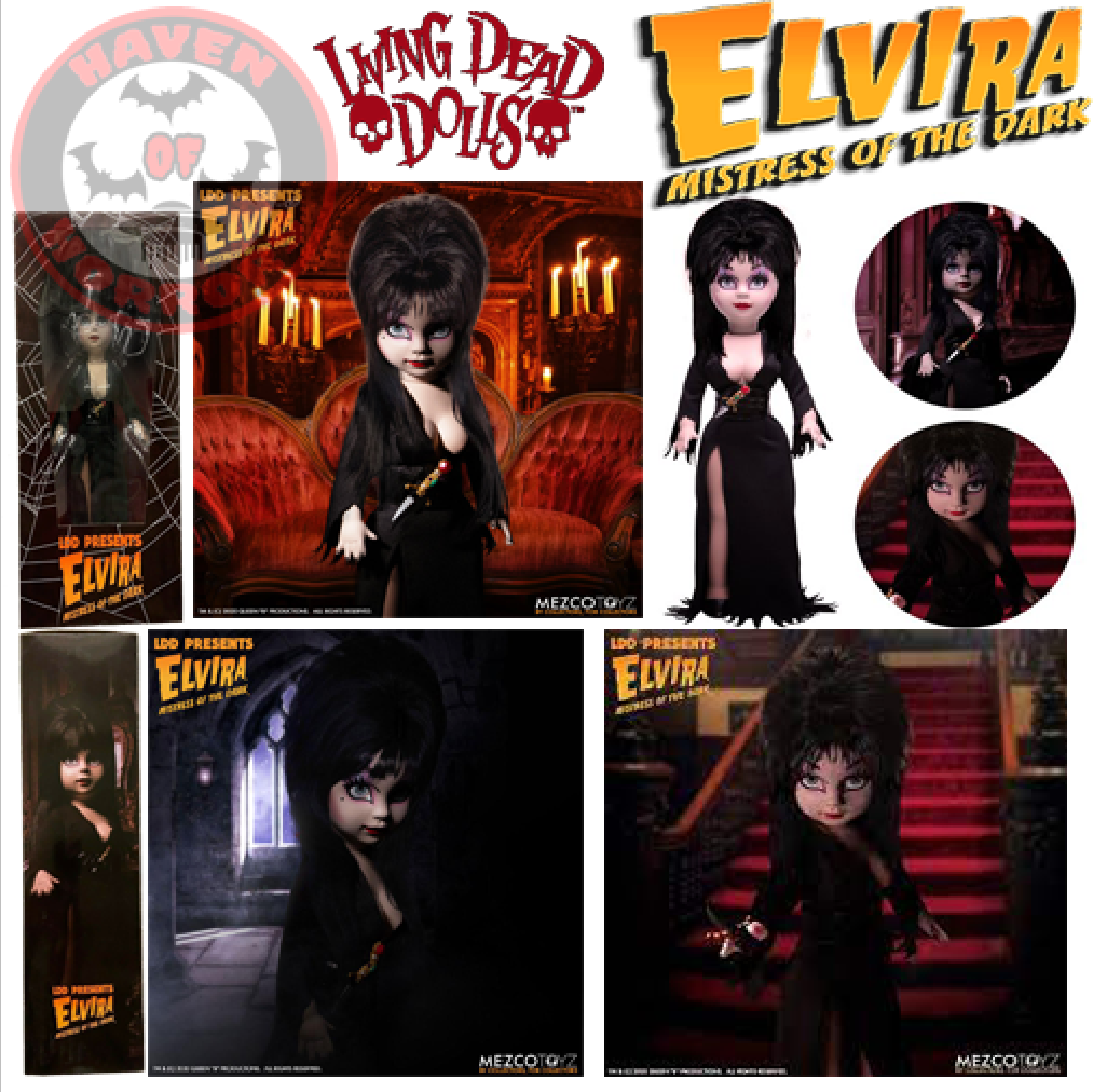 Elvira Mistress of the Dark Living Dead Doll