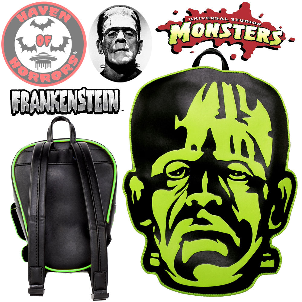 Universal Monsters Frankensteins Monster Head Backpack