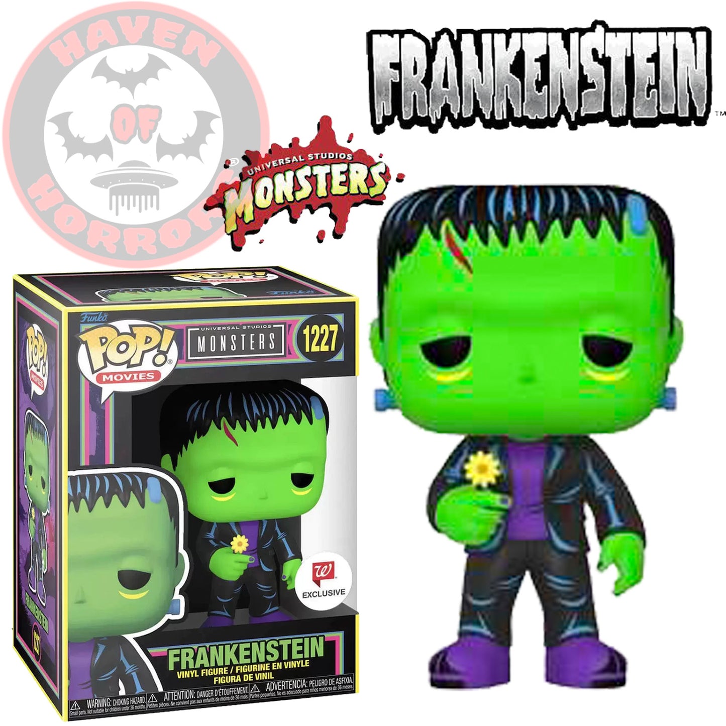 Universal Monsters Frankenstein Blacklight Pop! Vinyl Figure #1227