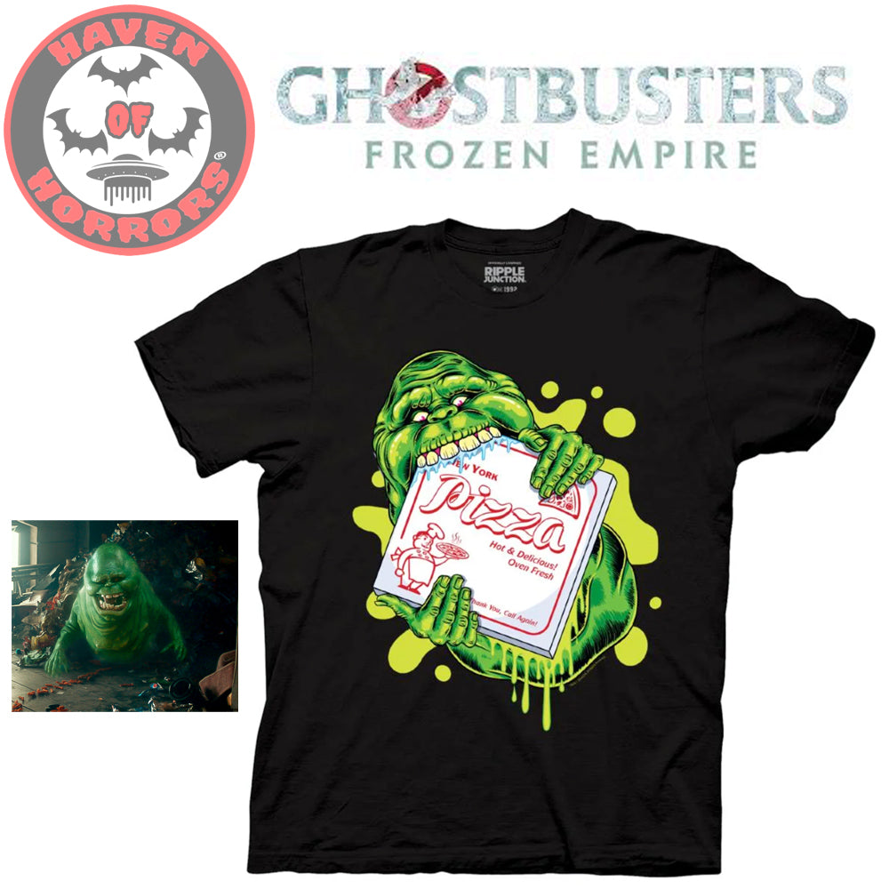 T-shirt Ghostbusters Slimer ! - Noir, Toutes Tailles, Neuf Avec étiquettes, Personnalisable