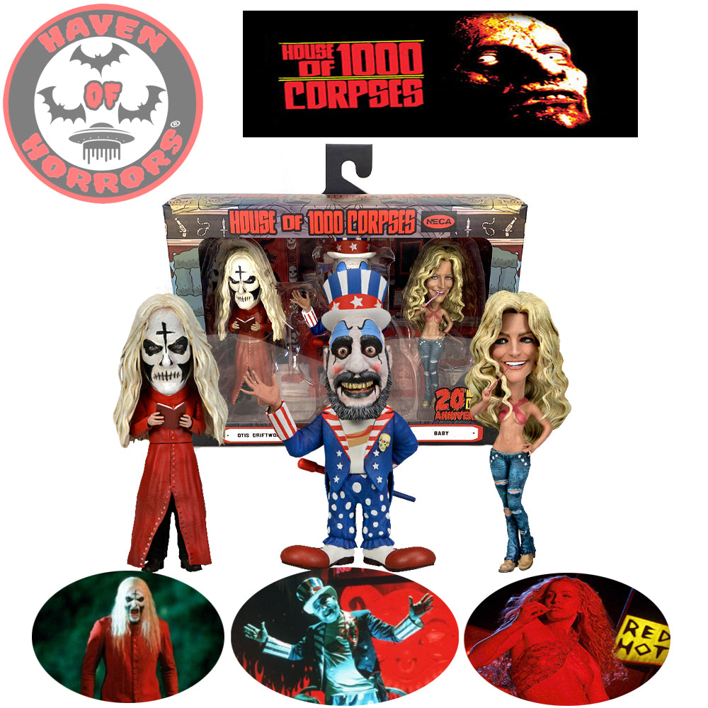 House of 1000 Corpses 20th Anniversary Stylized Little Big Head Figures (3 pack)