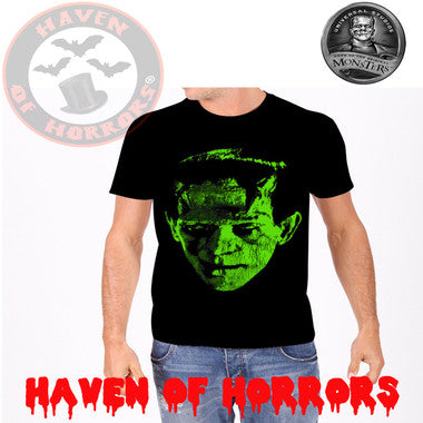 Universal Monsters Frankenstein Head T-Shirt