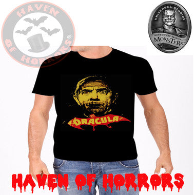 Universal Monsters Dracula in Yellow T-Shirt
