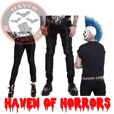 Unisex Black Skelebone Unisex Jeans
