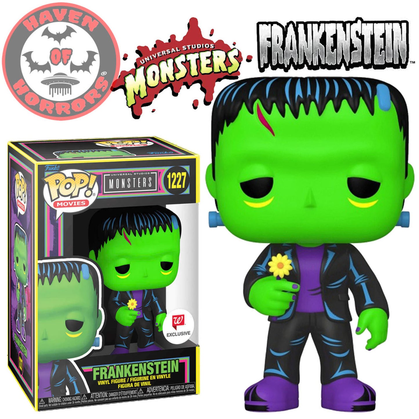 Universal Monsters Frankenstein Blacklight Pop! Vinyl Figure #1227
