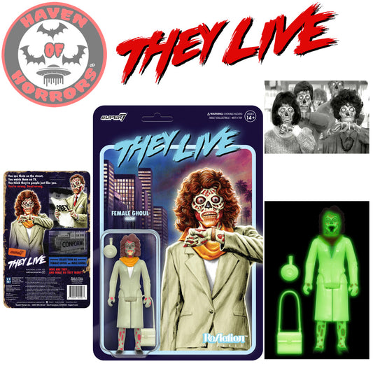 They Live - Female Ghoul (Glow) ReAction Figure