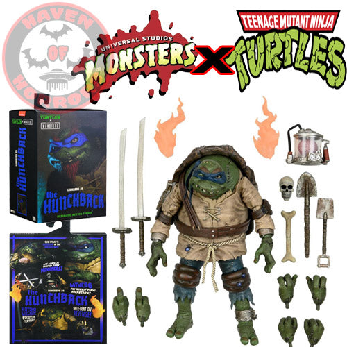 Universal Monsters x TMNT Ultimate Leonardo as The Hunchback 7-Inch Scale Action Figure