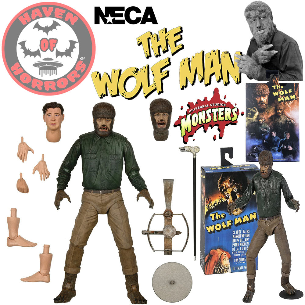 Universal Monsters Ultimate The Wolf Man (Color) 7-Inch Scale Action Figure