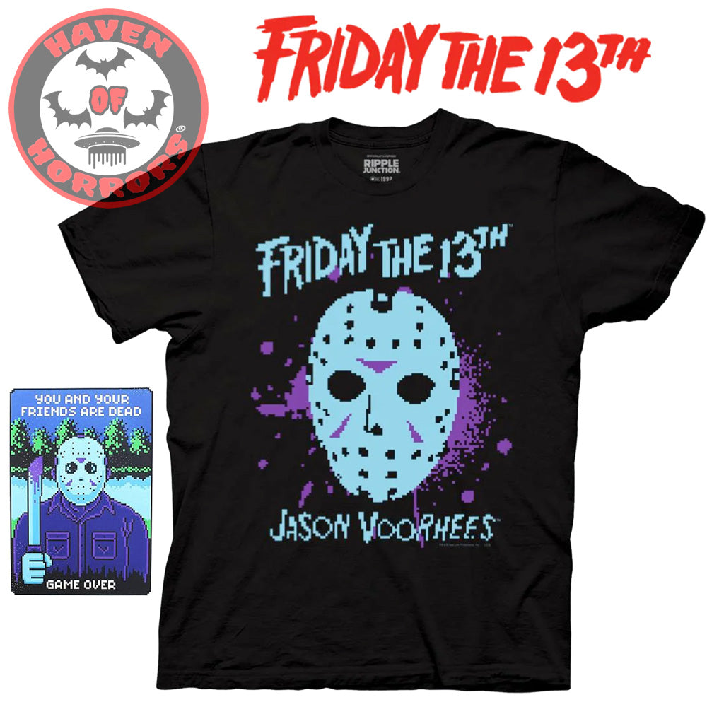 Friday the 13th Pixelated Hockey Mask Jason Voorhees T-Shirt