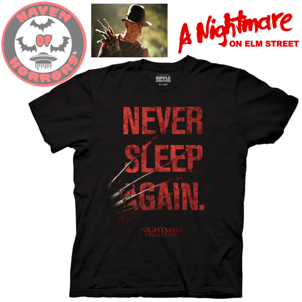 Nightmare on Elm Street Never Sleep Again Poster T-Shirt