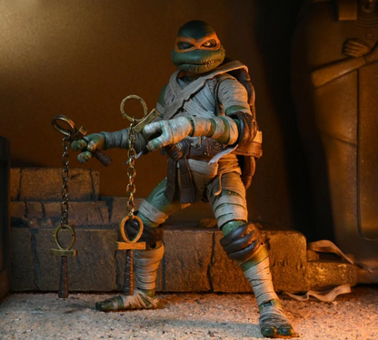 Universal Monsters x TMNT Ultimate Michelangelo as The Mummy 7-Inch Scale Action Figure