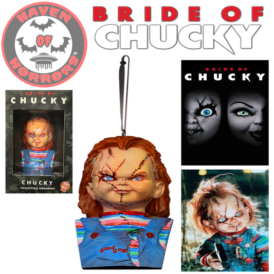 Child's Play Bride of Chucky Bust Holiday Horrors Ornament
