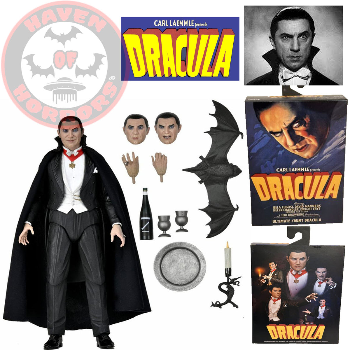 Universal Monsters Ultimate Dracula (Transylvania) 7-Inch Scale Action ...