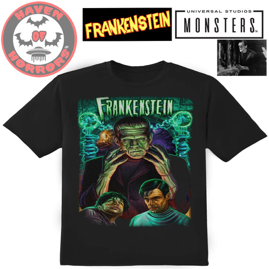 Universal Monsters Frankenstein in Color T-Shirt
