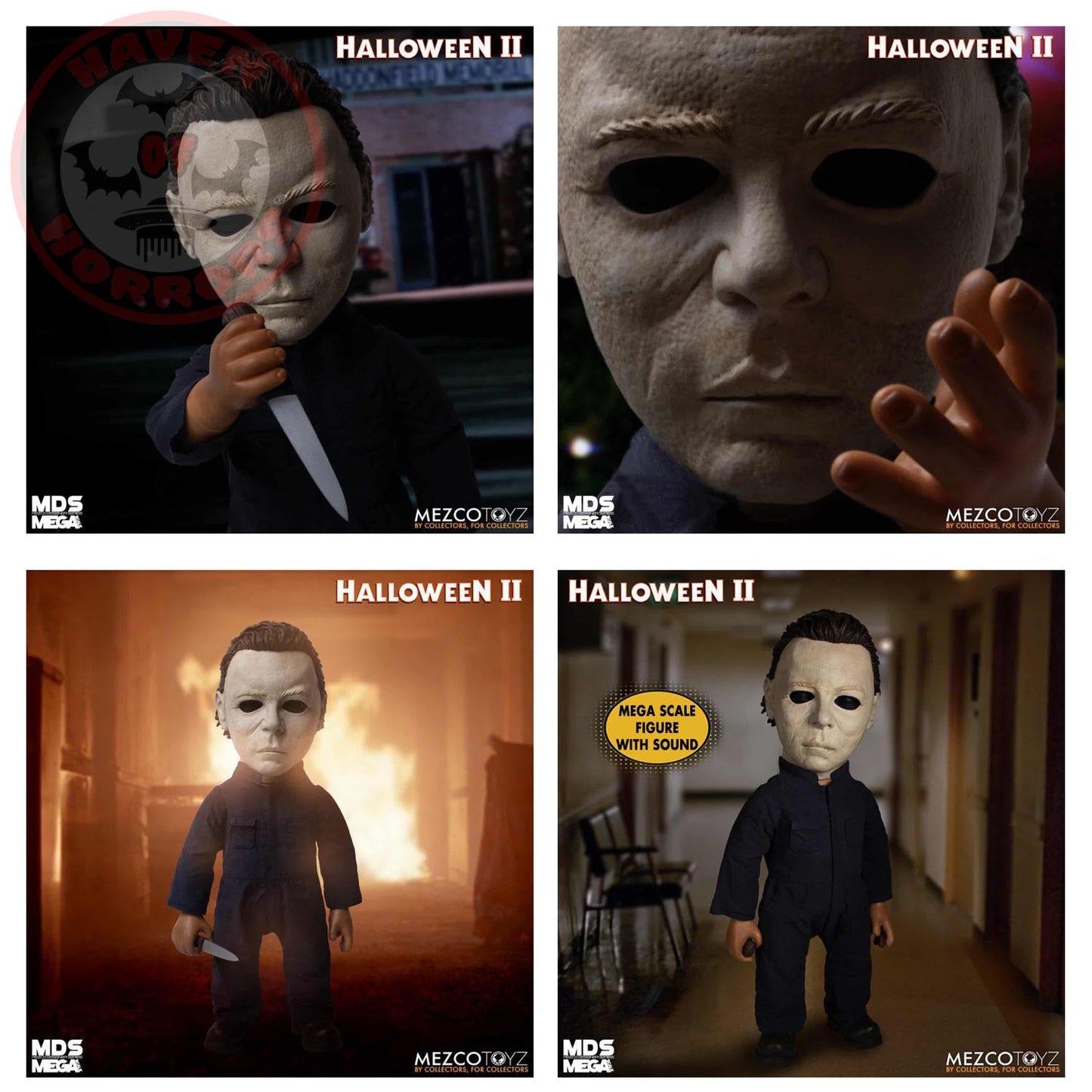 Halloween II (1981): Michael Myers with Sound Mega-Scale 15-Inch Doll