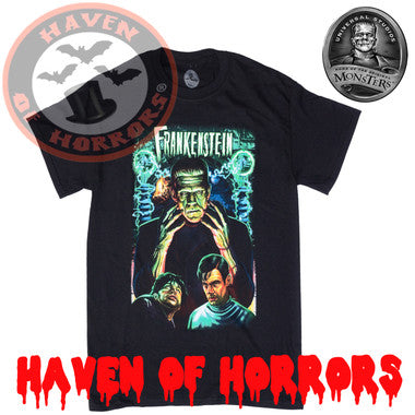 Universal Monsters Frankenstein in Color T-Shirt