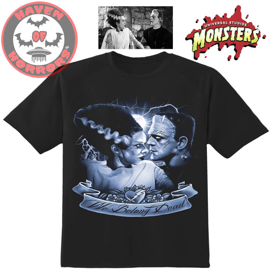 Universal Monsters We Belong Dead Tattoo T-Shirt
